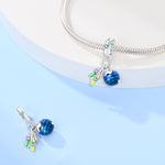 Olive Leaf & Globa Double Dangle Charm