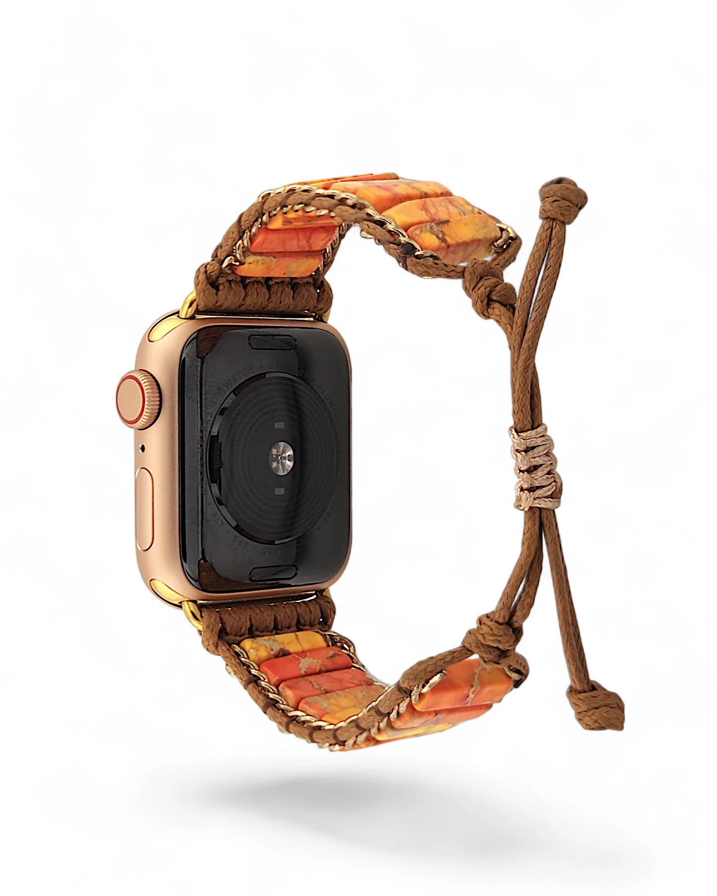 Orange Jasper Inlay Apple Watch Band