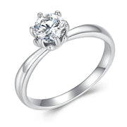 Letoton Classic Moissanite Solitaire Engagement Ring