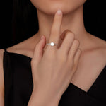 Letoton Floral Moissanite Engagement Ring