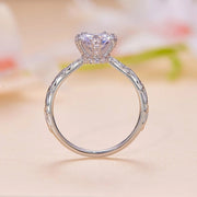 Letoton Floral Moissanite Engagement Ring