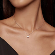 Letoton Moissanite Solitaire Necklace