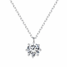 Letoton Moissanite Solitaire Necklace