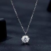 Letoton Moissanite Solitaire Necklace