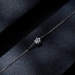 Letoton Solitaire Sterling Silver Moissanite Bracelet