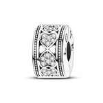 Pavé Sparkling Hearts of Love Clip Charm