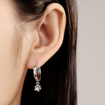 Paw Print Hoop Earrings