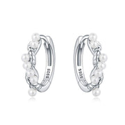 Pearl Twist Hoops