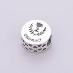 Pharmacy Laurel Emblem Symbol Charm