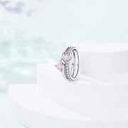 Pink Bow Gemstone Ring