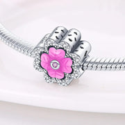 Pink Clover Charm