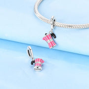 Pink Coffee Maker Dangle Charm