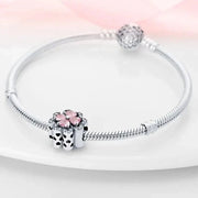 Pink Diamond Four-Leaf Clover Flower