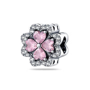 Pink Diamond Four-Leaf Clover Flower