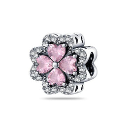 Pink Diamond Four-Leaf Clover Flower
