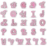 Pink Letter A~Z Alphabet Charm