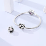Pink Paw & Heart Infinity Love Charm