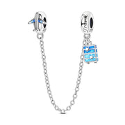 Plane & Suitcase Travel Safety Chain Charm