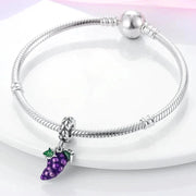 Purple Grapes Dangle Charm