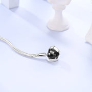 Purple Heart Evil Eye Charm Bracelet