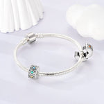 Radiant Crisscross Gemstone Charm