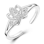Radiant Gemstone Adjustable Ring