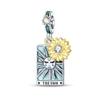 Radiant Sun Tarot Card Dangle Charm