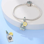 Radiant Sun Tarot Card Dangle Charm