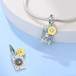 Radiant Sun Tarot Card Dangle Charm