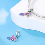 Rainbow Dragonfly Dangle Charm