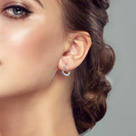 Rainbow Wave Hoop Earrings