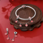 Red Chinese Symbols Blessing Safety Chain