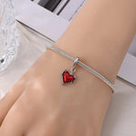 Red Heart Dangle Charm