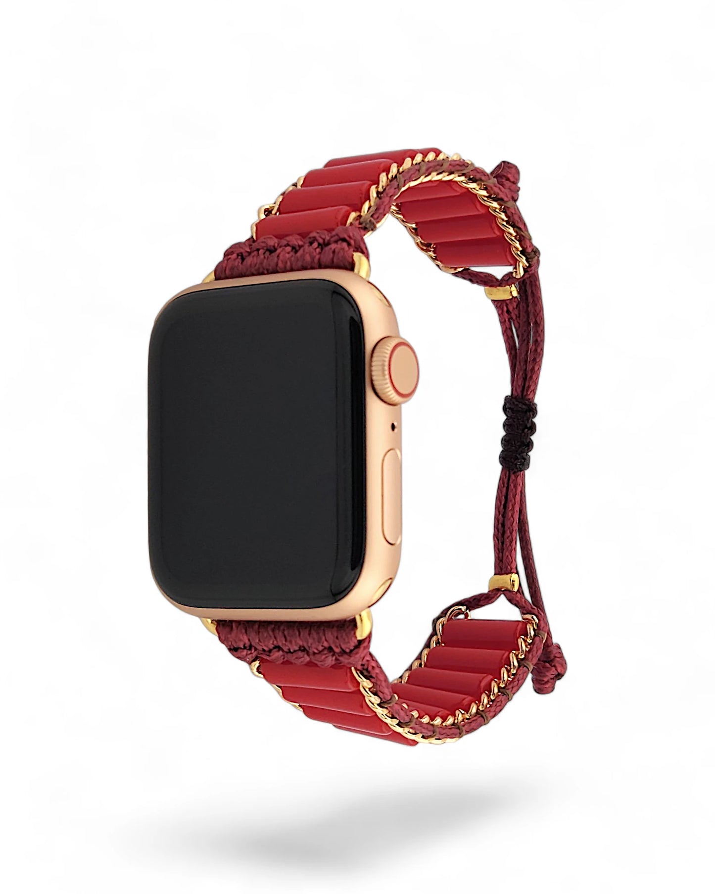 Red Jade Inlay Apple Watch Band