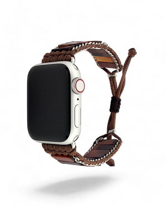 Red Tiger's Eye Inlay Apple Watch Band