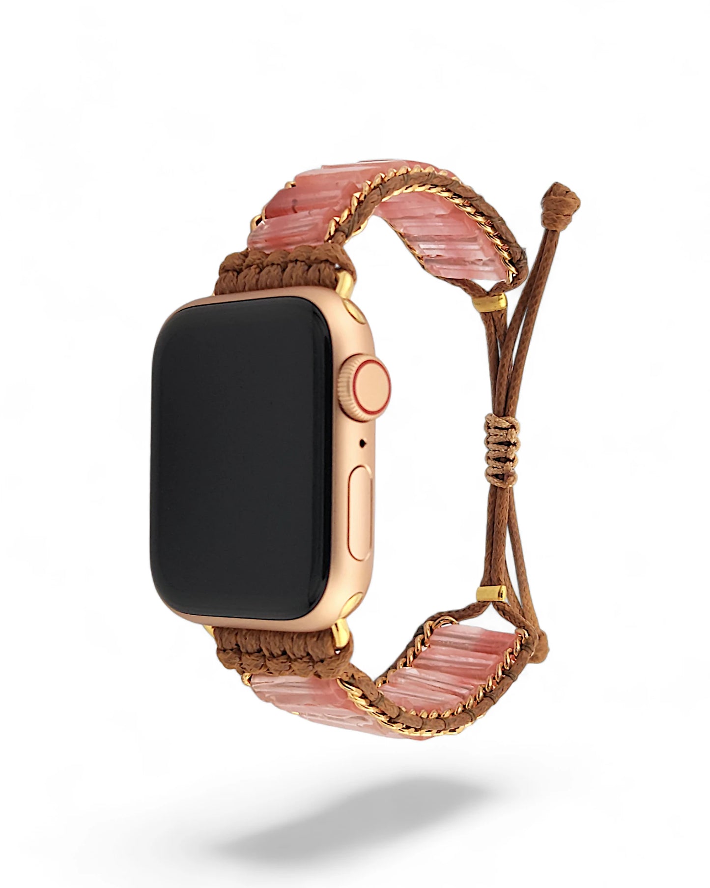 Rose Quartz Inlay Apple Watch Band