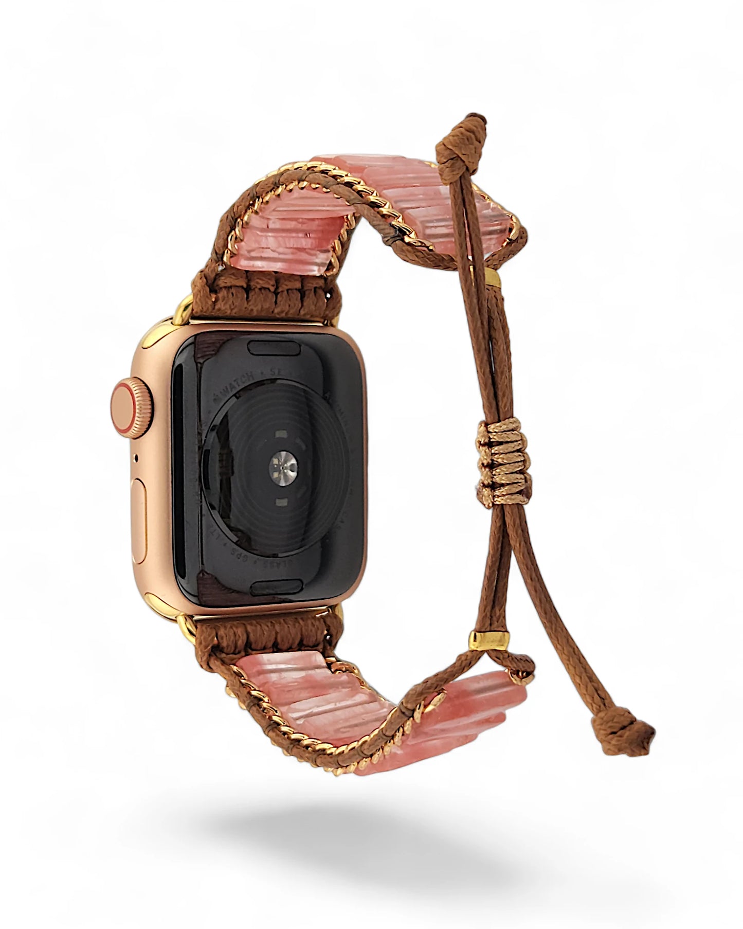 Rose Quartz Inlay Apple Watch Band