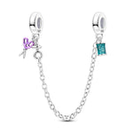Sewing Scissors & Spool of Thread Safety Chain Charm