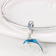 Shimmering Dolphin Dangle Charm