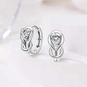 Silver Infinity Hoop Earrings