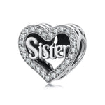 Sister Love Heart Charm