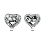 Sister Love Heart Charm