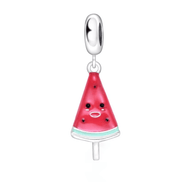 Smiling Watermelon Slice Ice Cream Dangle Charm