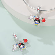 Snow White with Apple, Mirror, & Flower Dangle Charm