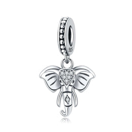Sparkling Elephant Dangle Charm