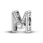 Sparkling Heart Letter A~Z Alphabet Charm