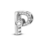 Sparkling Heart Letter A~Z Alphabet Charm
