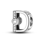 Sparkling Heart Letter A~Z Alphabet Charm