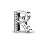 Sparkling Heart Letter A~Z Alphabet Charm