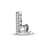 Sparkling Heart Letter A~Z Alphabet Charm